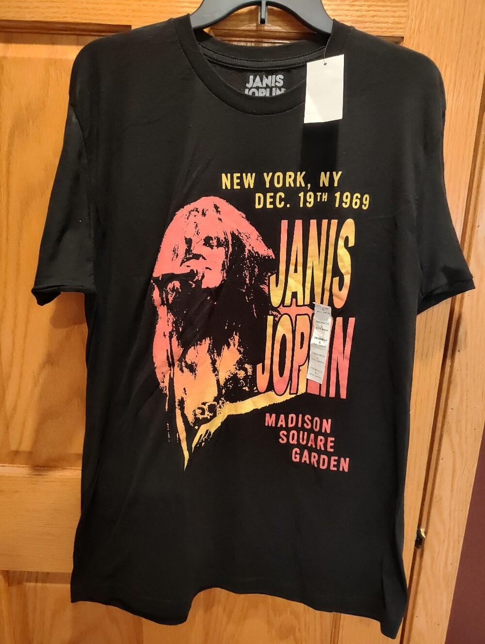 Janis Joplin Madison Square Garden Graphic Tee - Concert Vintage Style